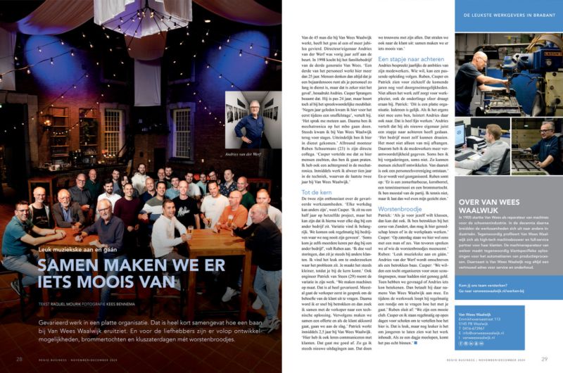 Van Wees Waalwijk in Regio Business
